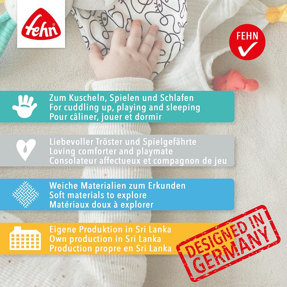 Musselin Schmusetuch Vogel