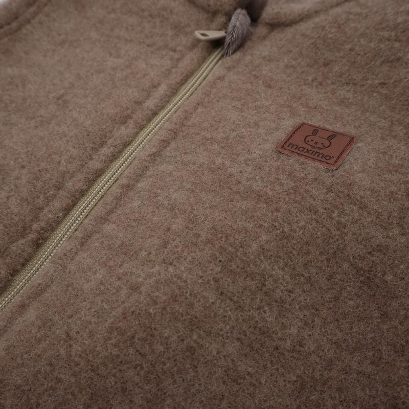 Woll Mini-Weste braunmeliert - von maximo