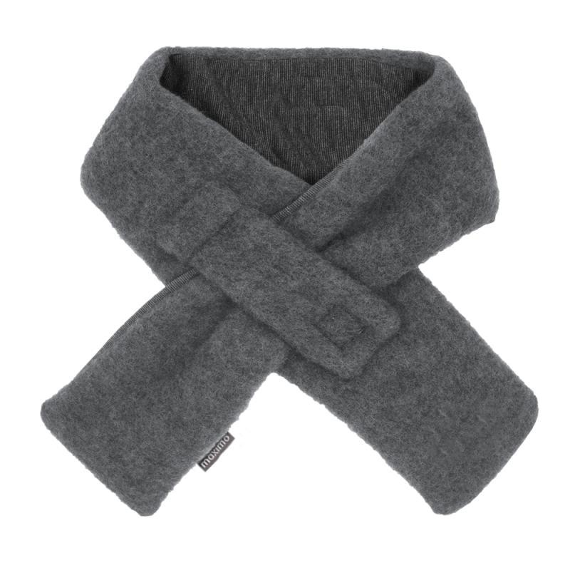 Steckschal Wollfleece graumeliert