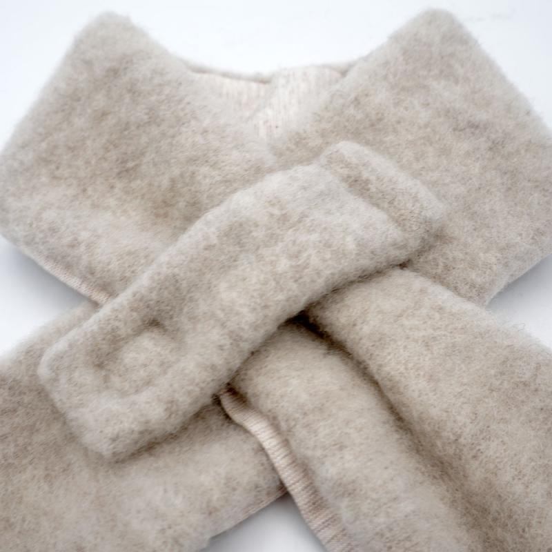 Steckschal Wollfleece düne