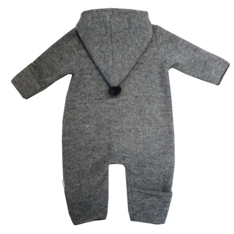 Wollfleece Overall graumeliert