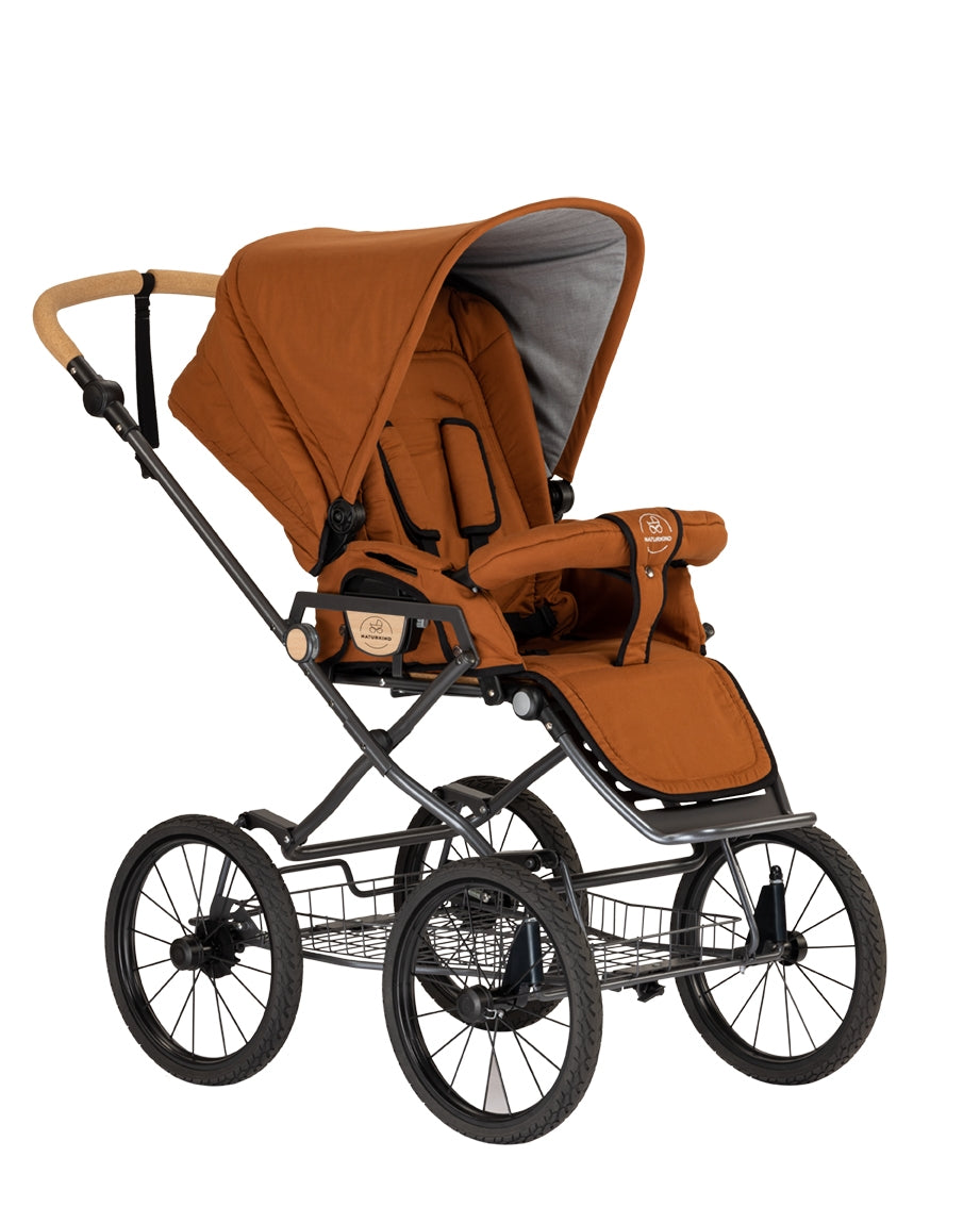 IDA Kinderwagen geflochten Terracotta - von Naturkind