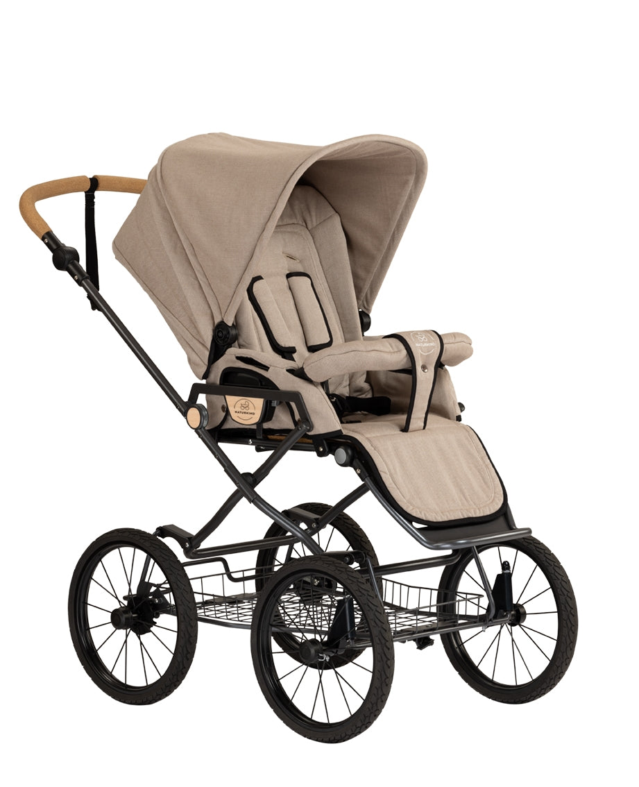 IDA Kinderwagen geflochten Sand - von Naturkind