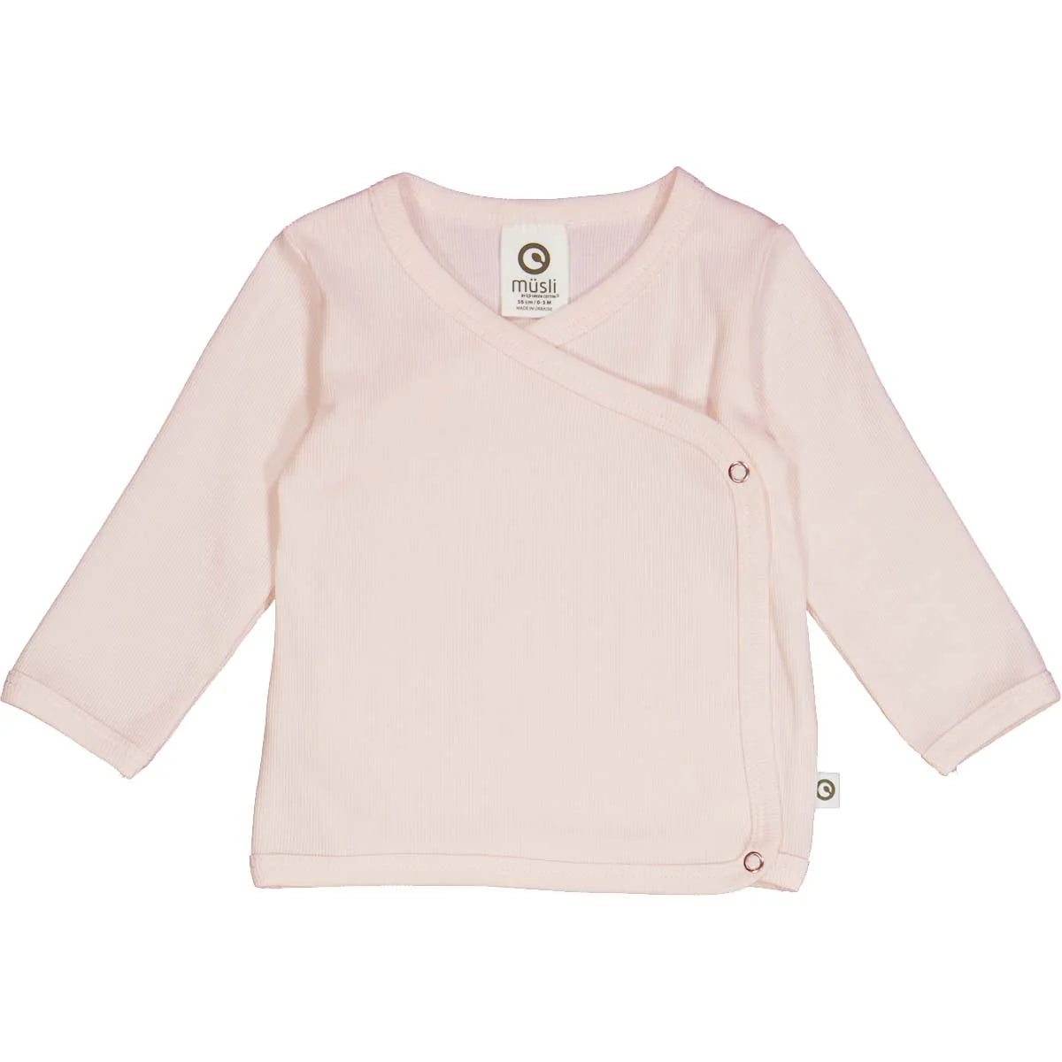 Cozy Me Rib Wickeltshirt light rose - von müsli