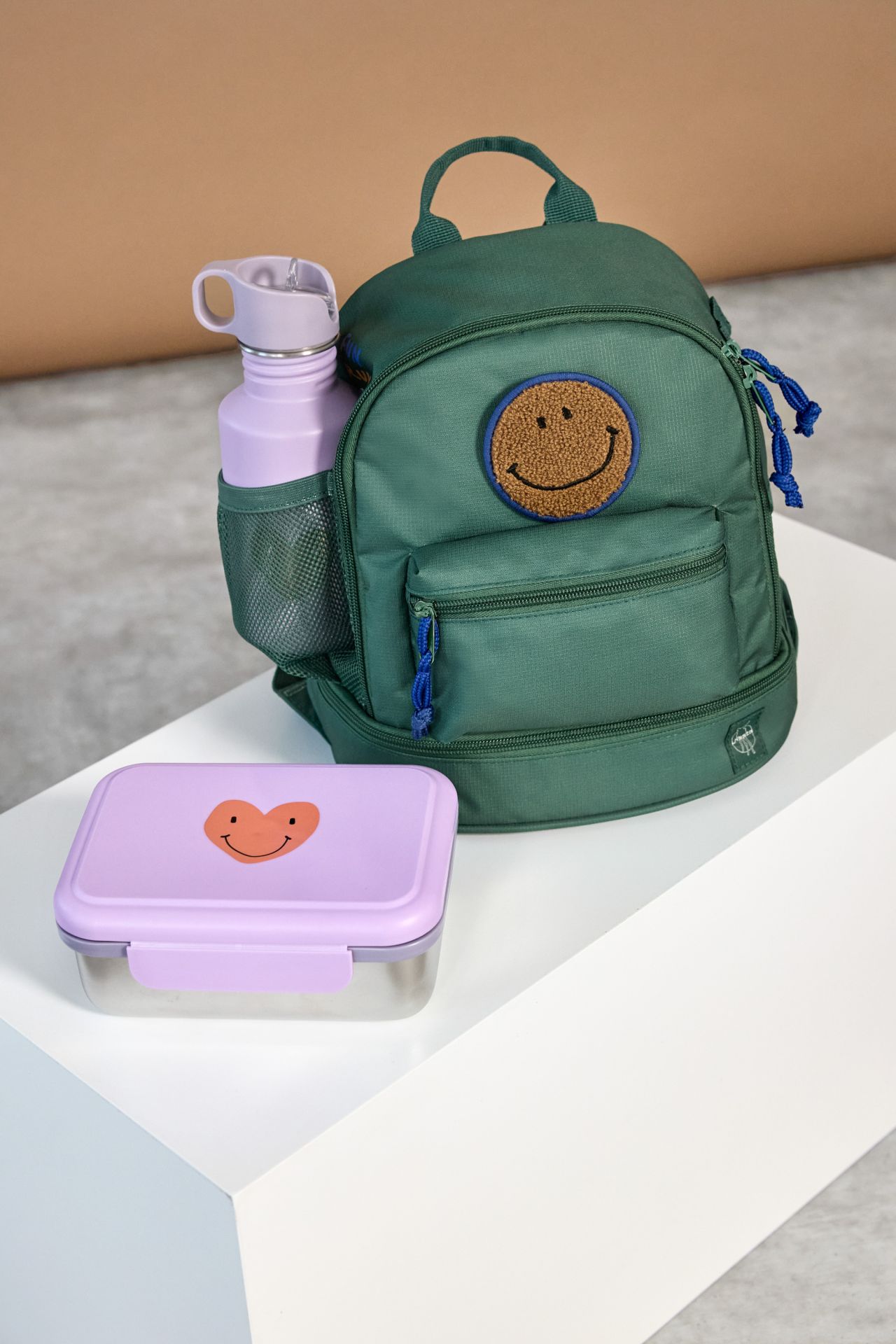 Kindergartenrucksack Little Gang dark green - von lässig