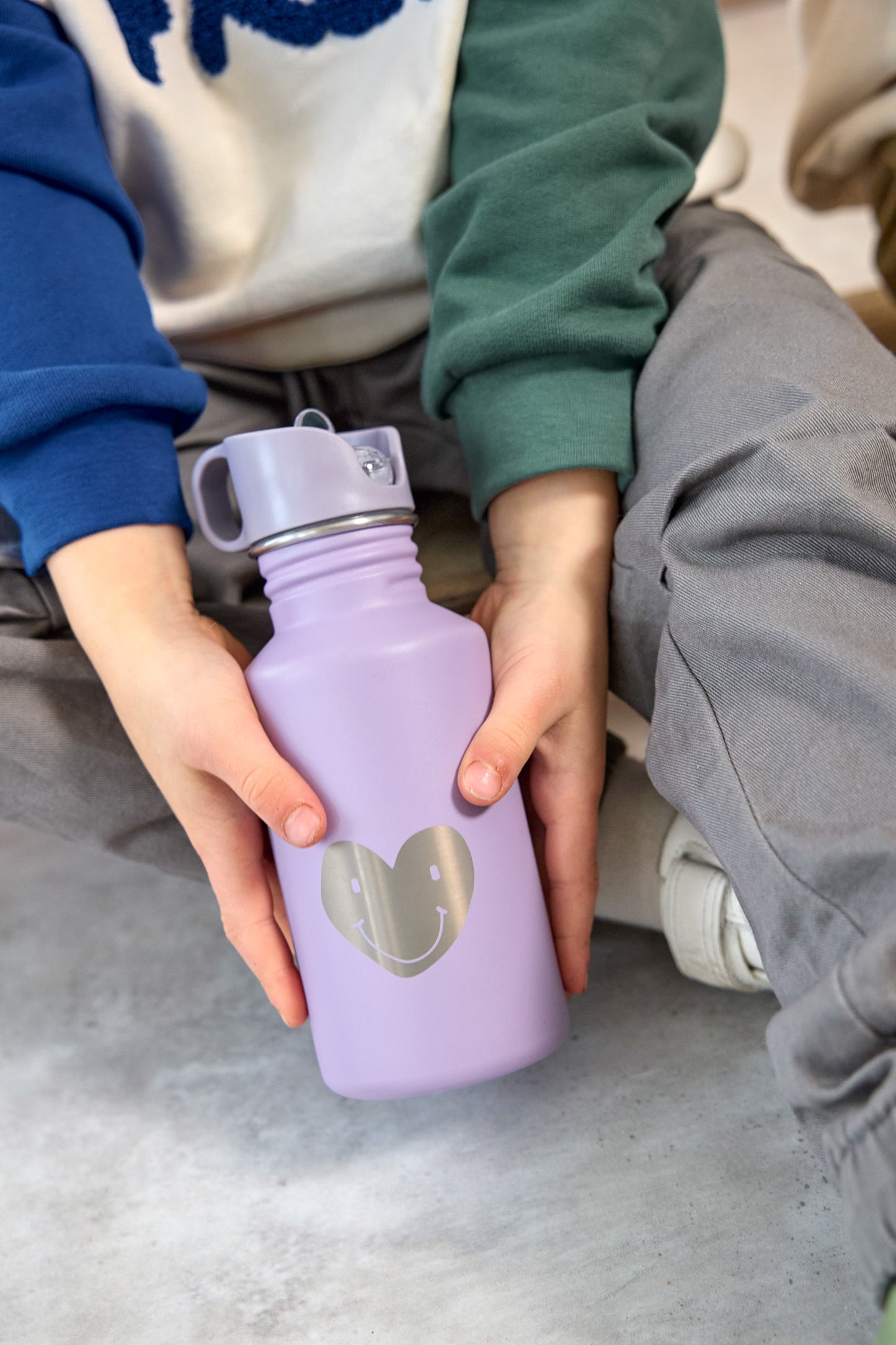 Edelstahltrinkflasche Little Gang Heart Lilac