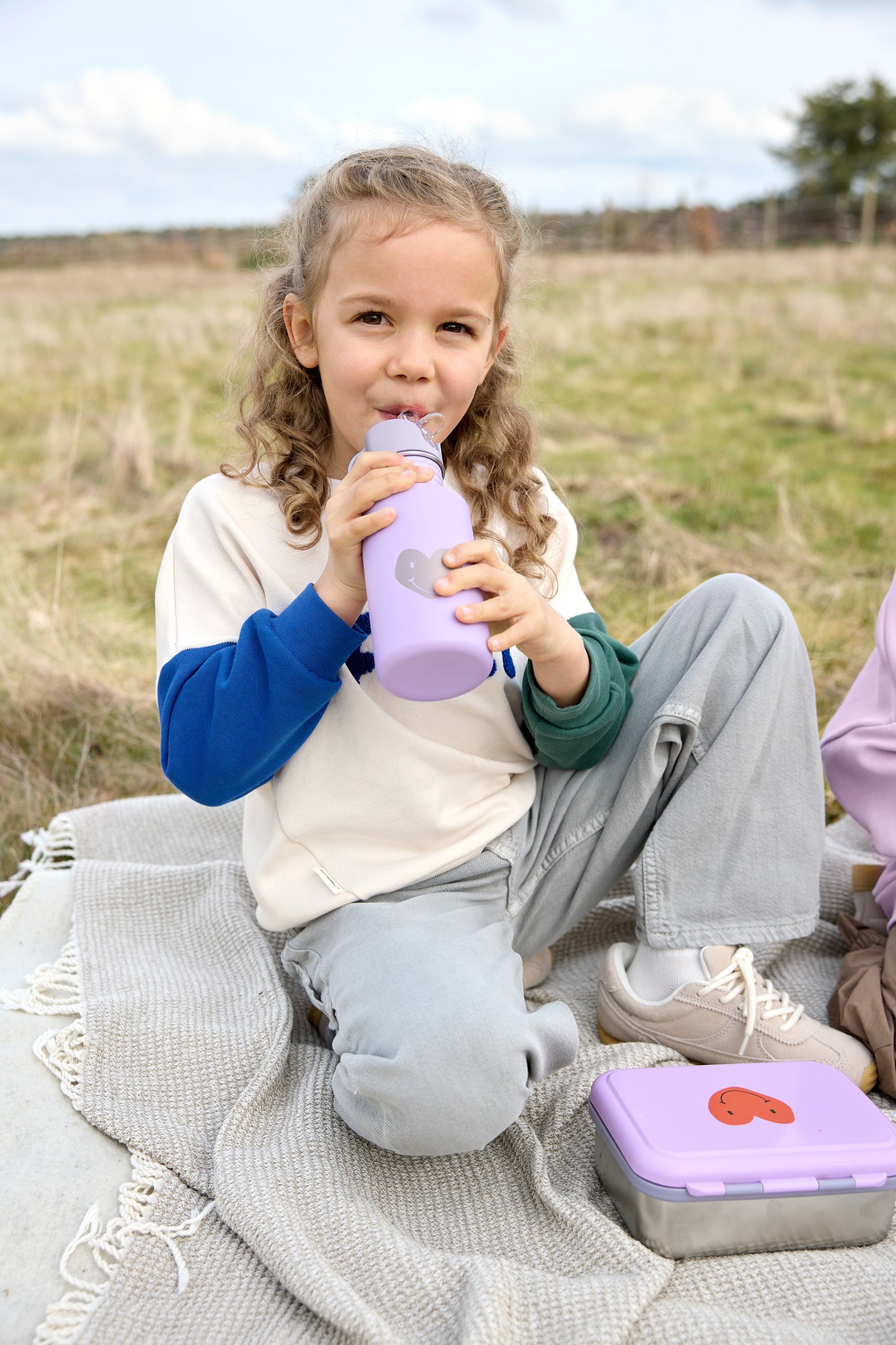 Edelstahltrinkflasche Little Gang Heart Lilac