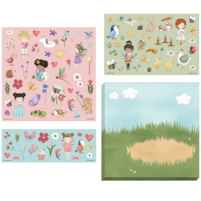 Stickerset Rosa & Friends - little dutch