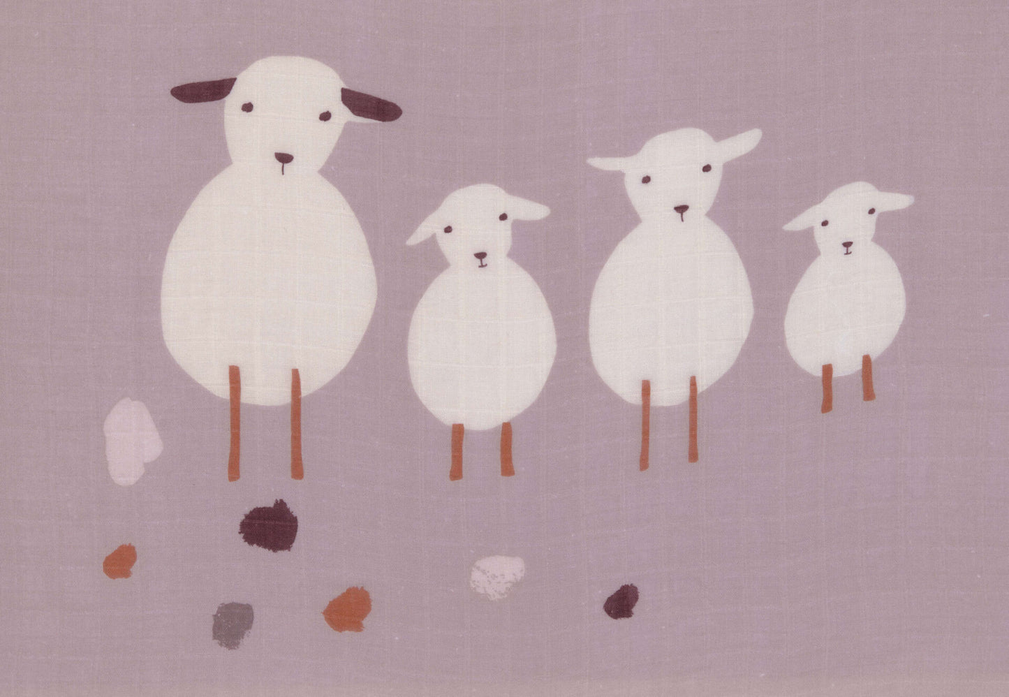Muslin Swaddle & Burp Tiny Farmer flowers - lässig