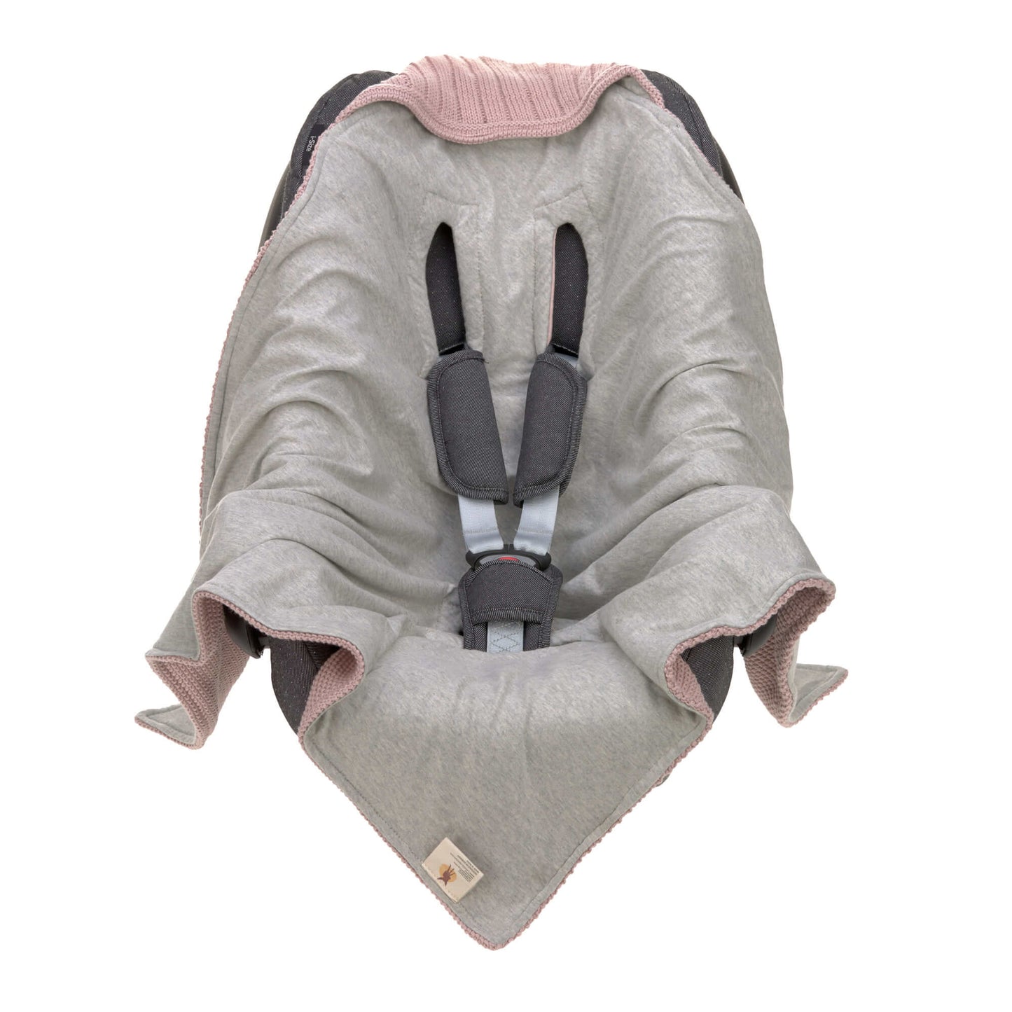 Babyschalen Decke dusky pink- von lässig