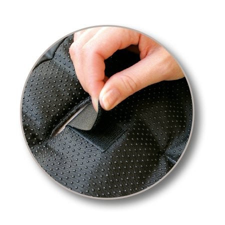 2-in-1 Fußsack mit Lammfell schwarz - von Heitmann
