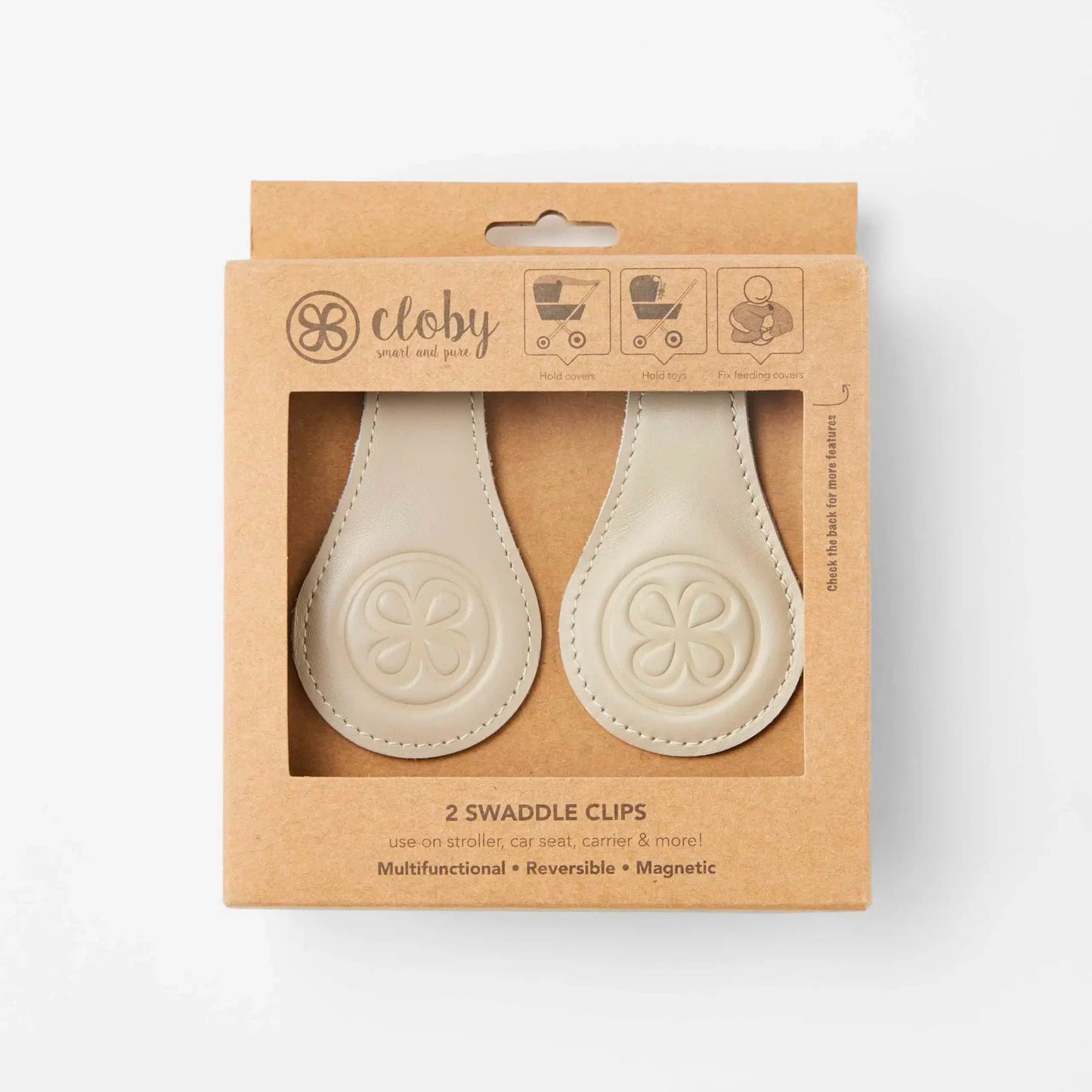 Multifunktionale Swaddle Clips Beige - von cloby