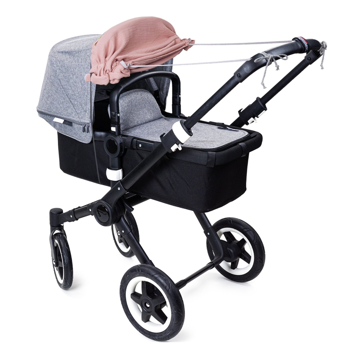 Sonnensegel mit Seiten- und UV-Schutz Johanna - Musselin altrosé - PRIEBES