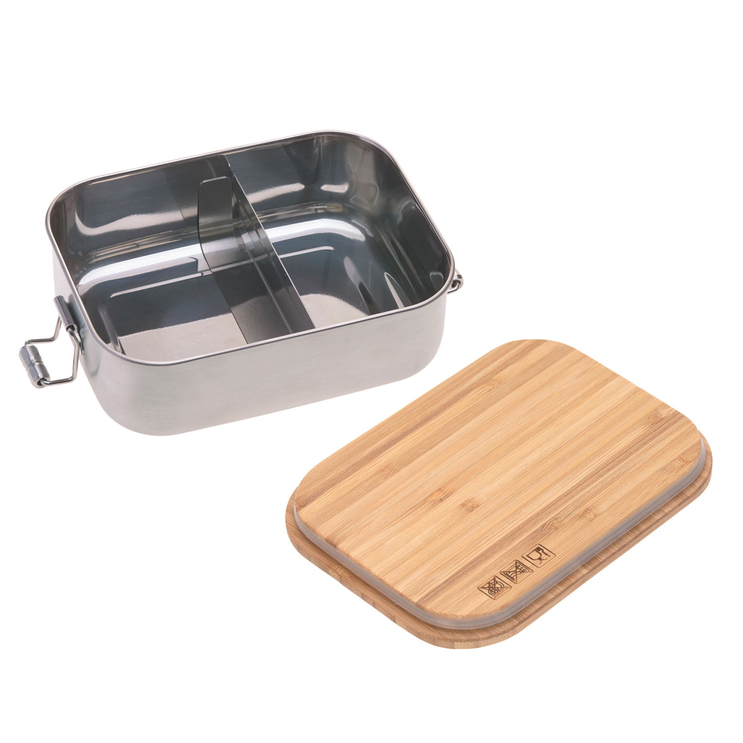 Edelstahl Brotdose Bamboo Adventure - von Lässig