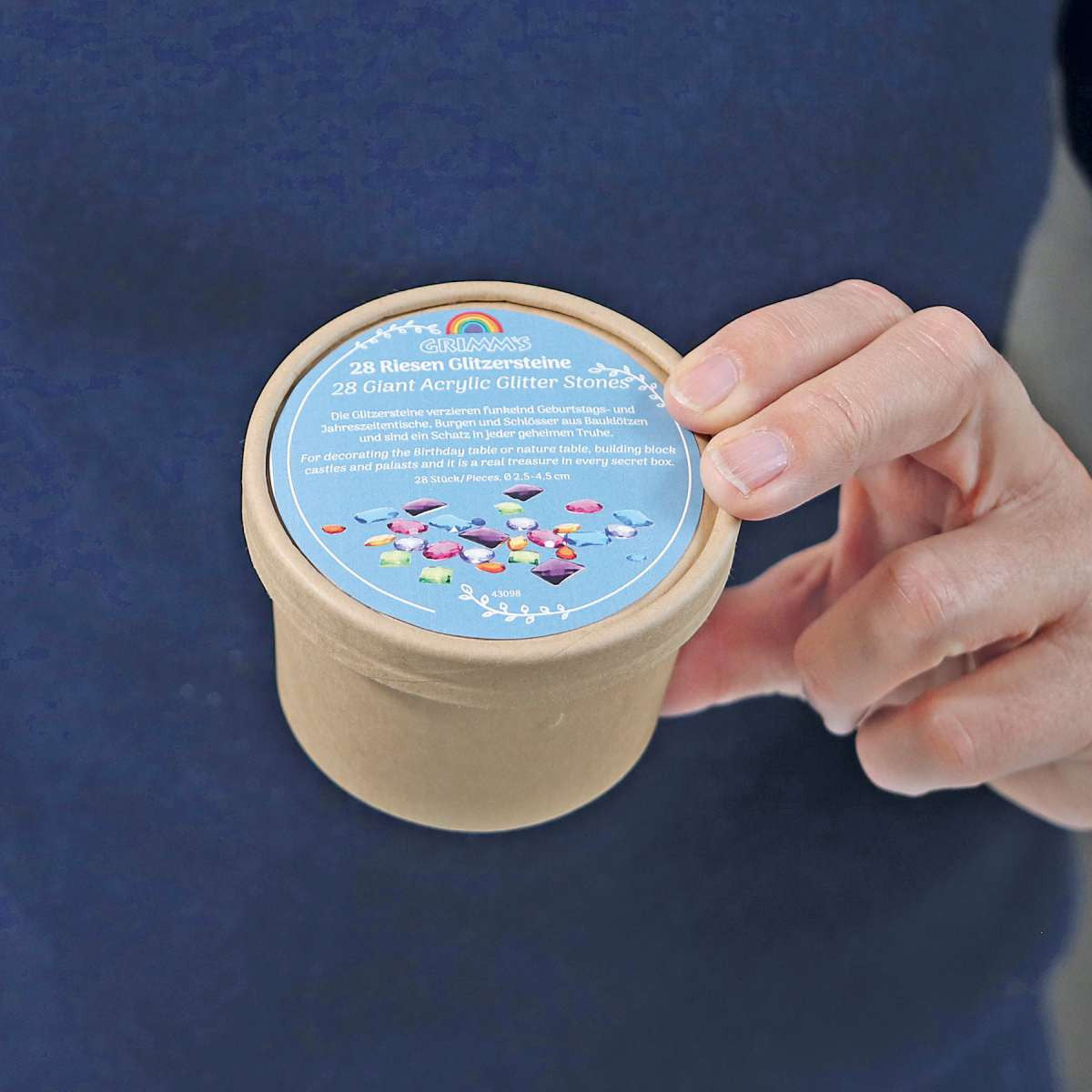 28 Riesen Glitzersteine aus Acryl - von Grimm's