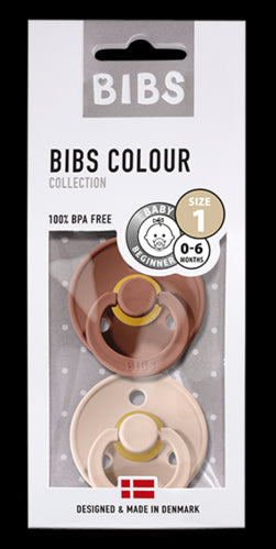 2er Set Colour Schnuller Woodchuck/Blush Gr. 1 - von BIBS