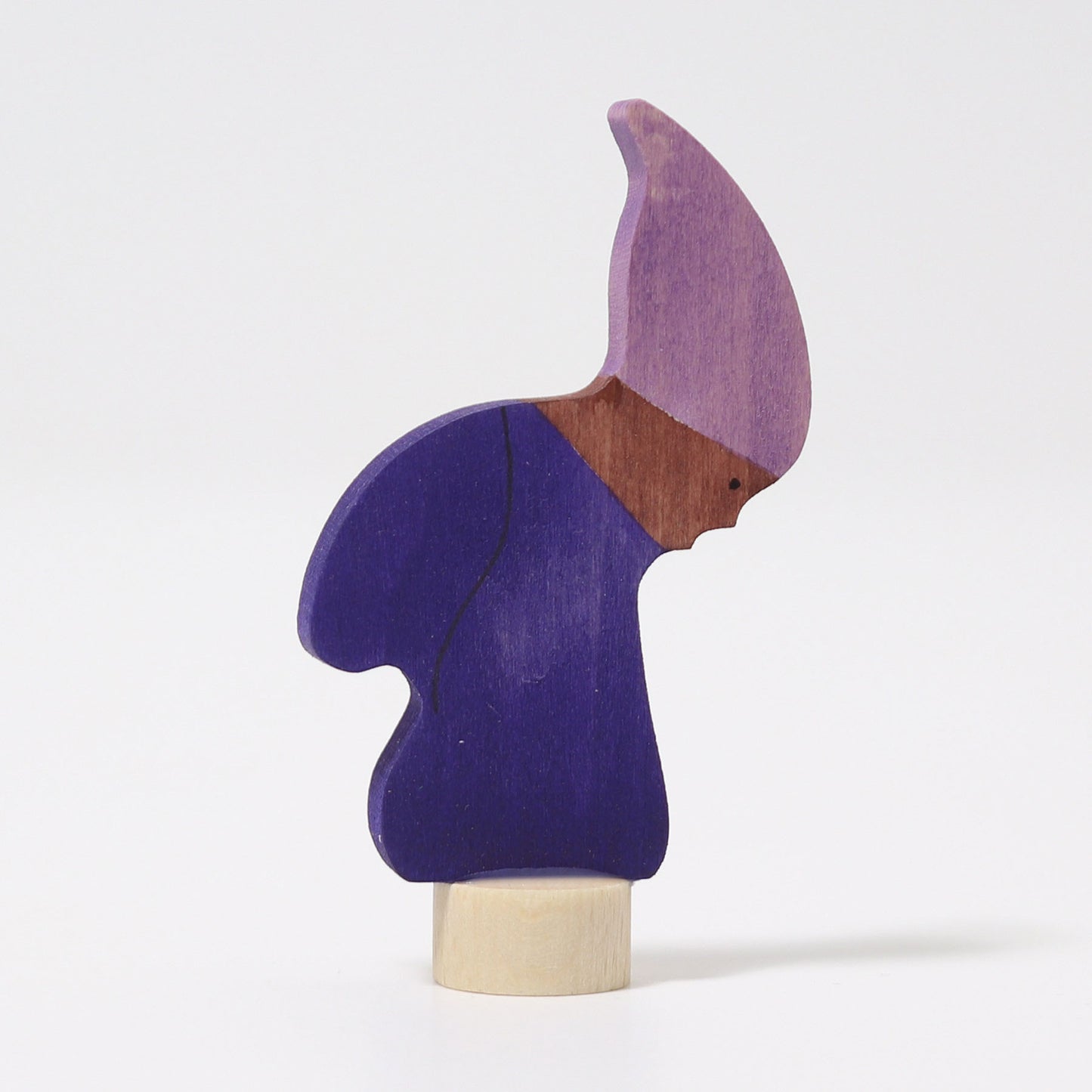Steckfigur Winterzwerg lila - von Grimm's