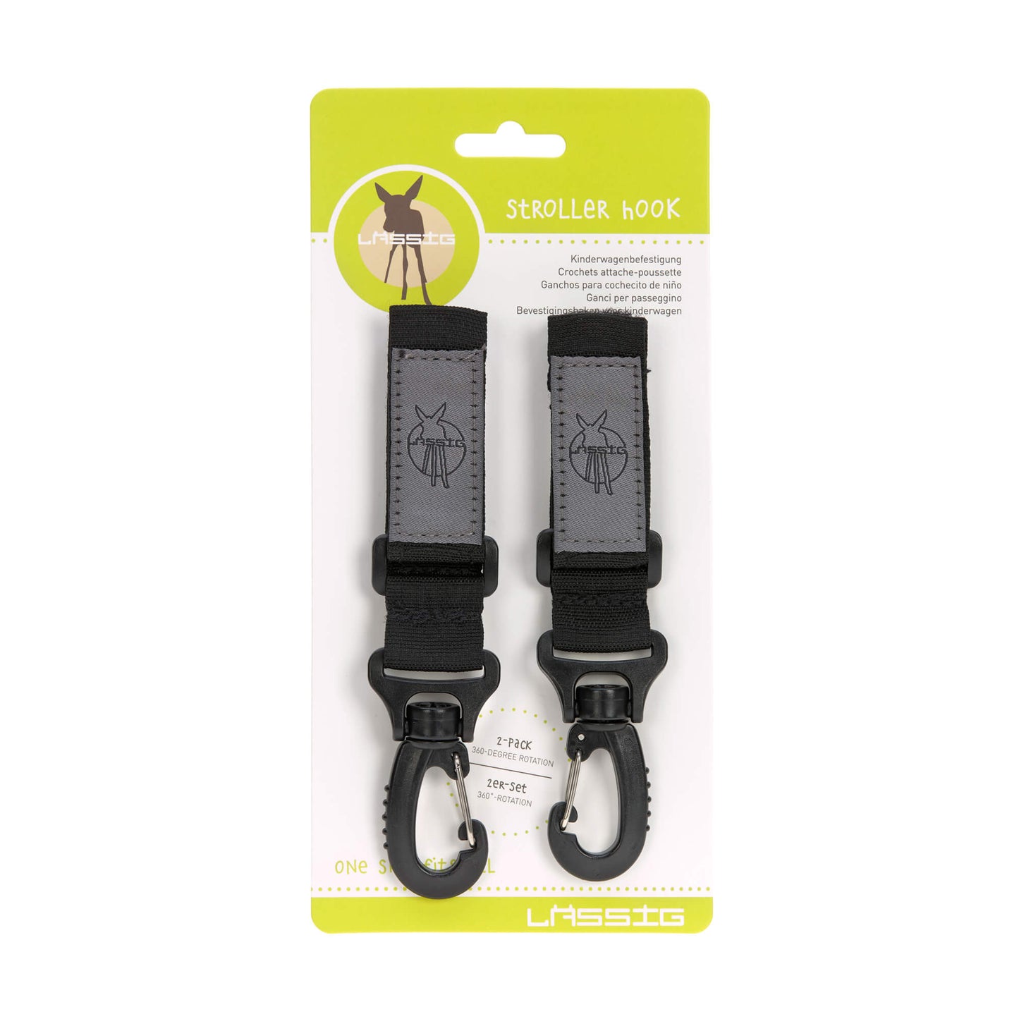 Kinderwagenhaken 2-er-Pack - Stroller hooks - von Lässig