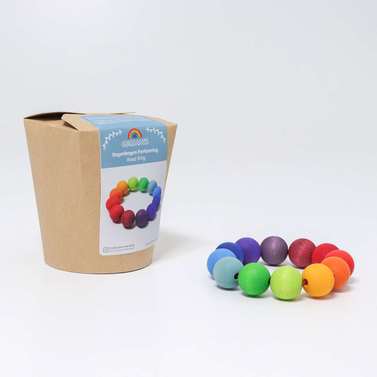 Regenbogen Perlenring - von Grimm's