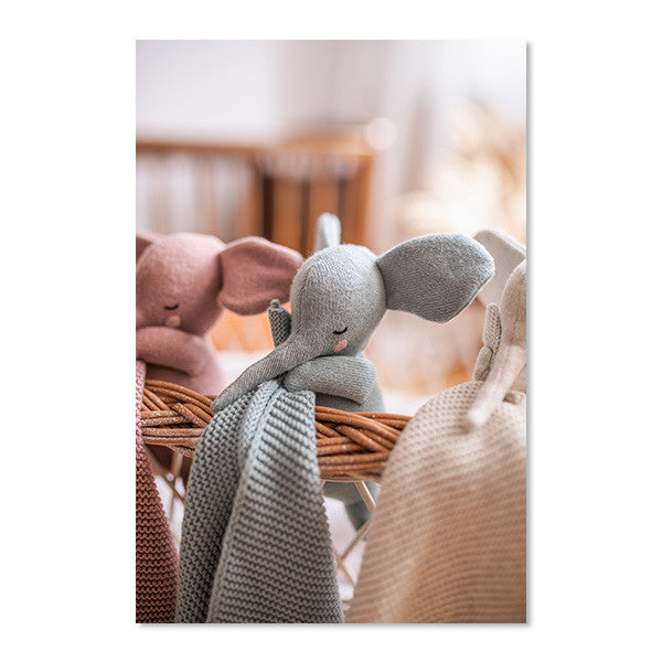 Cuddle Cloth Elefant dull blue - von ava&yves