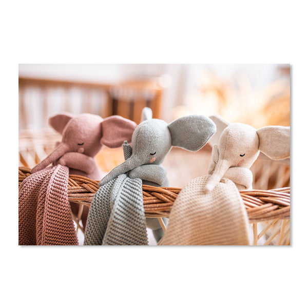 Cuddle Cloth Elefant dull blue - von ava&yves