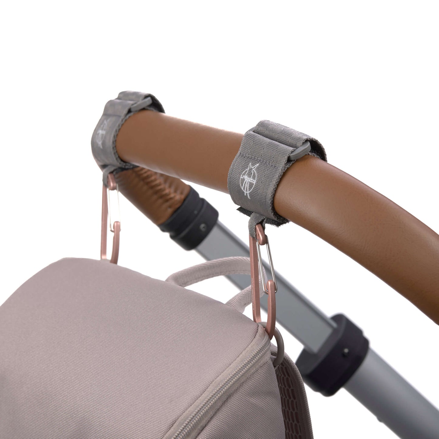 Kinderwagenhaken Karabiner Grau - von Lässig