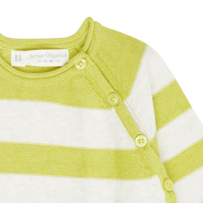 Wickeljäckchen Picasso Lime Stripes - von sense organic