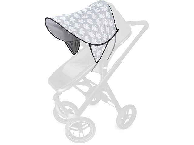 priebes sonnensegel Sonnenschutzhaube Daisy - Elefanten grau Color:TOPO Titanium Pedals - Blue Rebel 2.0 Black-Out (FP) 75w140