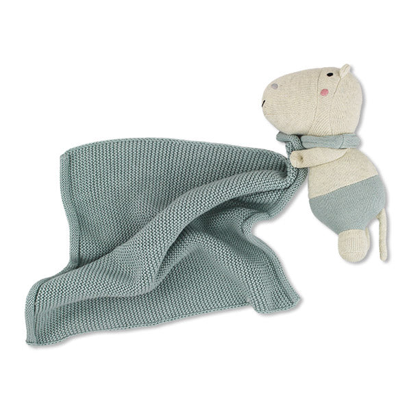 Cuddle Cloth Hippo Blue - von ava&yves