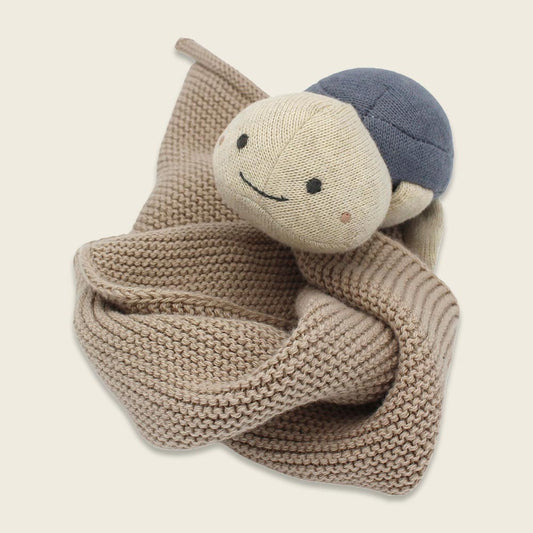 Cuddle Cloth Schildkröte crème blau