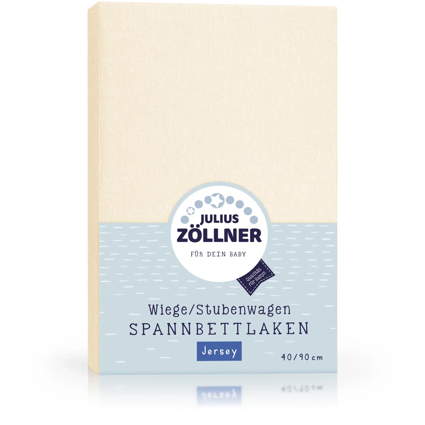 Laken Jersey ecru 90x40cm - von Julius Zöllner
