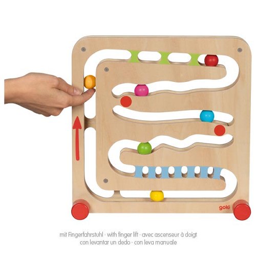 Kugelbahn mit Fingerfahrstuhl - von goki