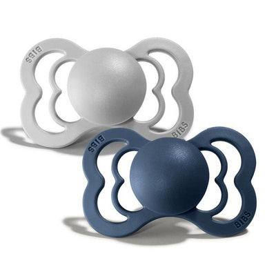 2er Set Supreme Schnuller Cloud/SteelBlue - von BIBS