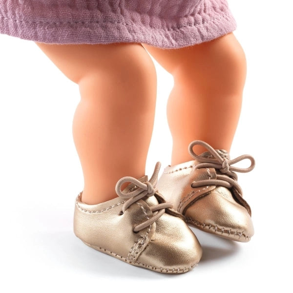 Pomea Puppenschuh gold - von Djeco