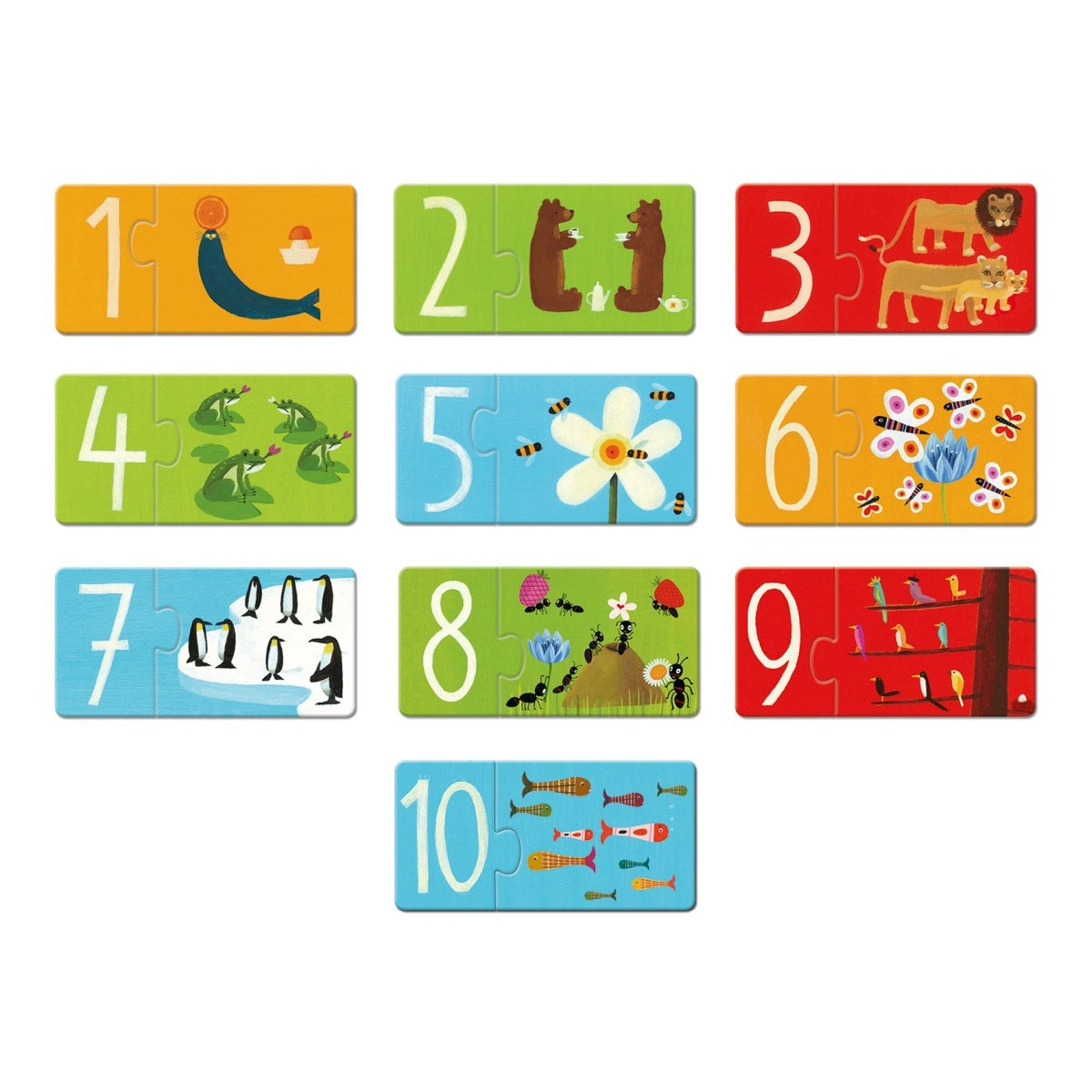 Duo Puzzle Zahlen - von Djeco