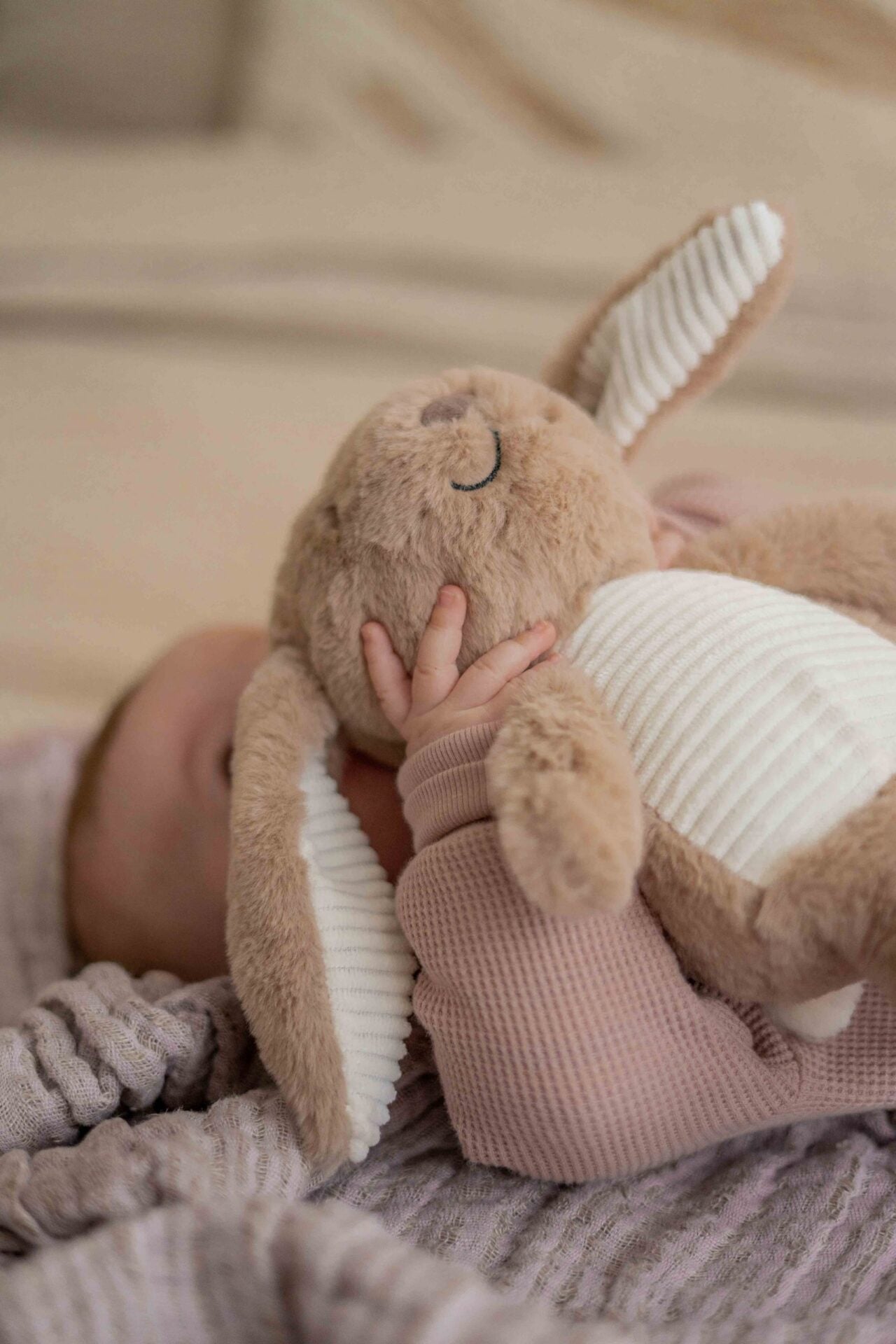 Schlaf Gut Softtoy Hase Milo braun - von flow