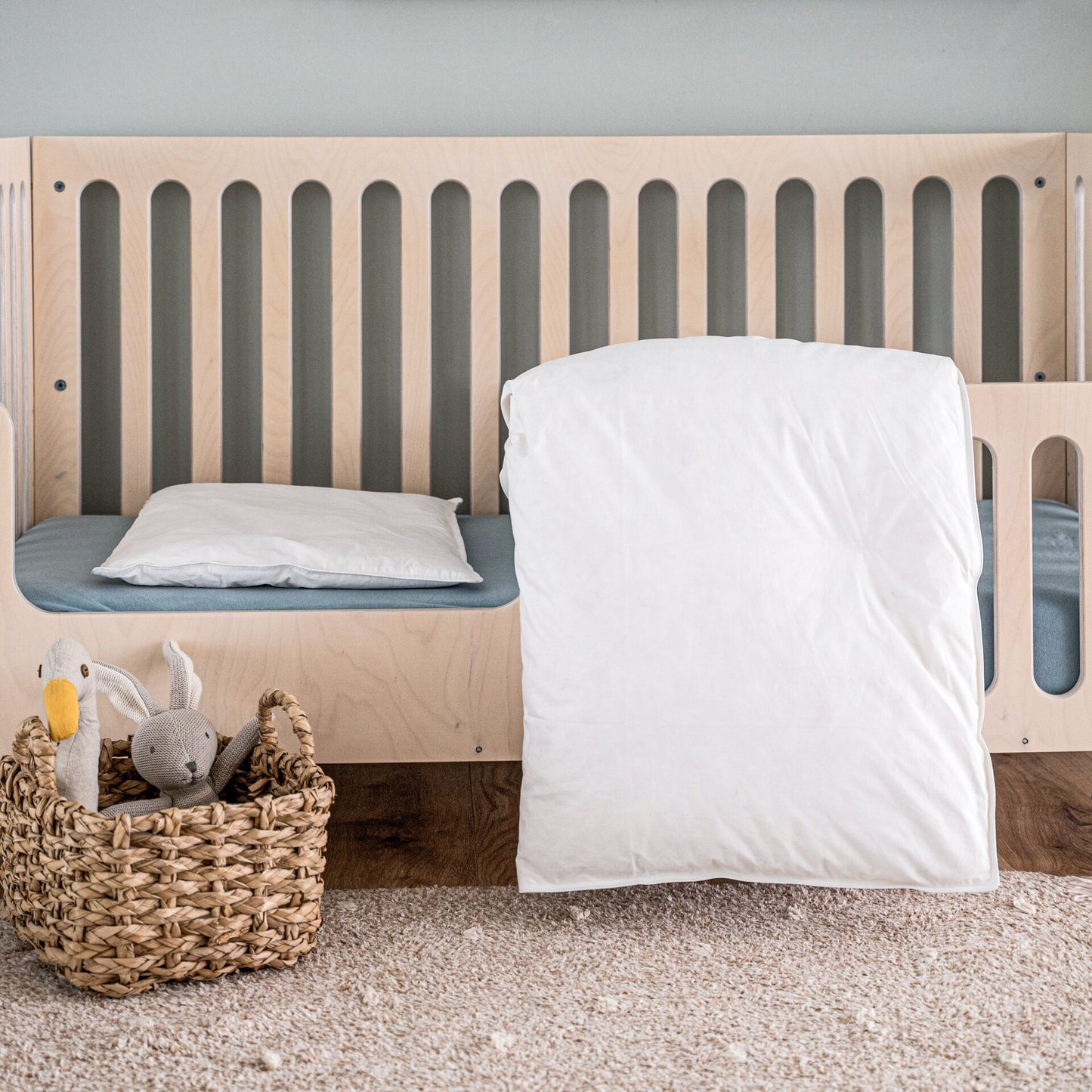 Babybett Set Feder Daune 80x80cm - Julius Zöllner