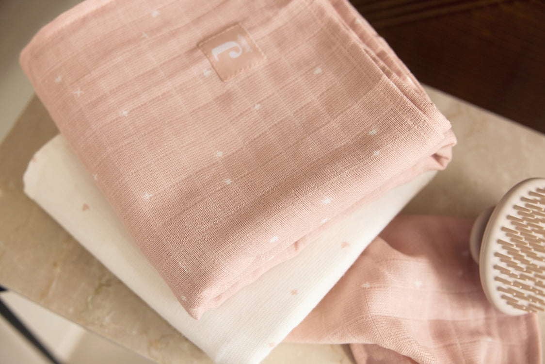 Swaddle Tücher Twinkling Wild Rose - jollein