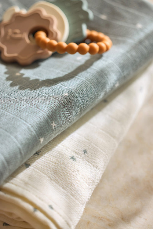 Swaddle Tücher Twinkling Sea Green - jollein
