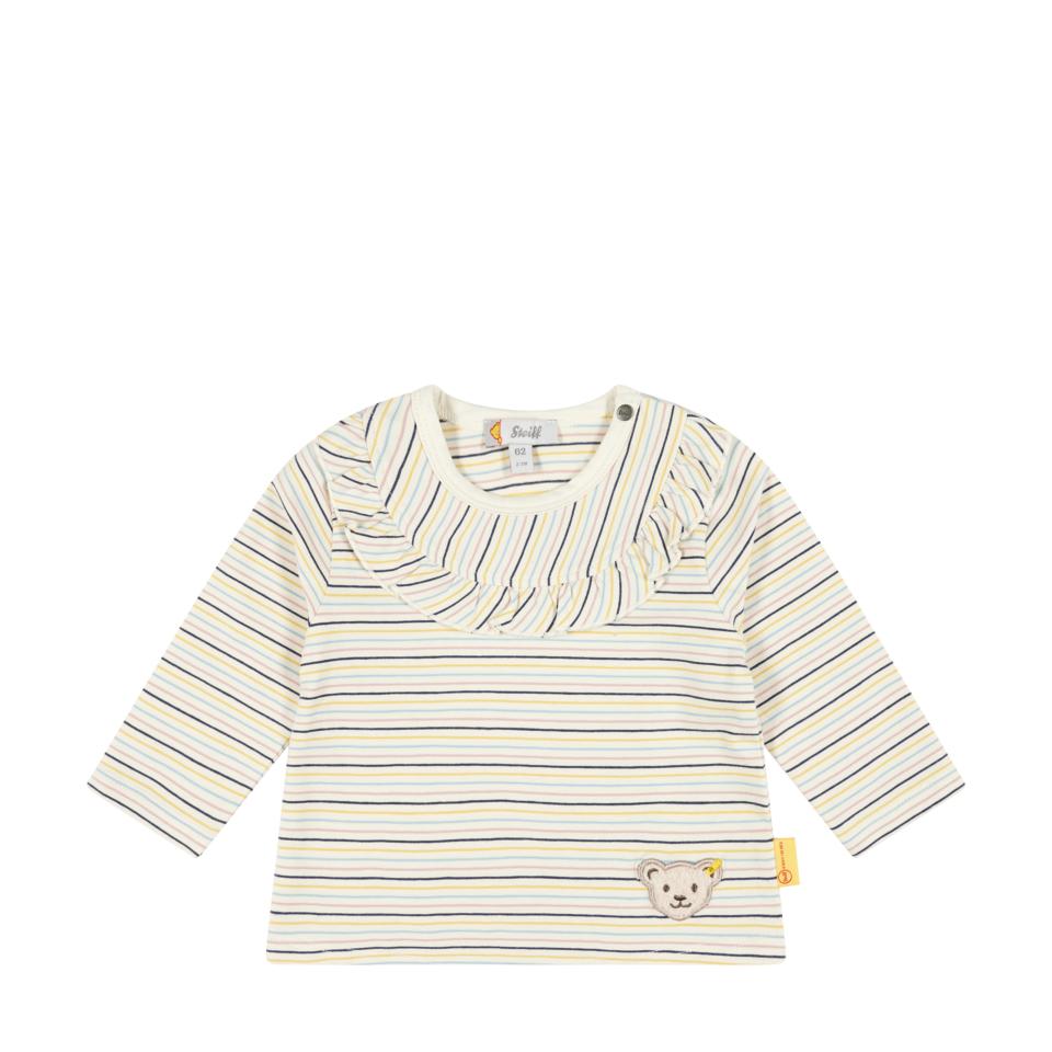Langarm Ringelshirt Antique White - von steiff