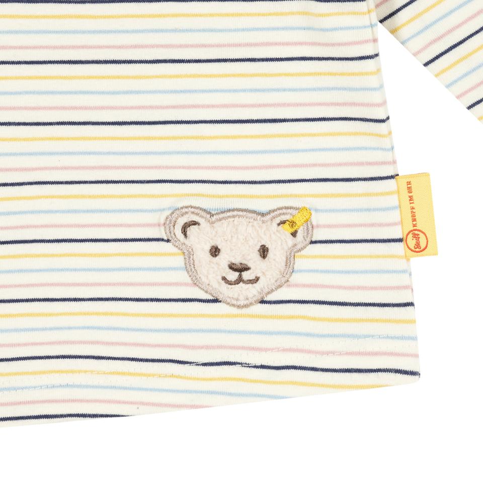 Langarm Ringelshirt Antique White - von steiff