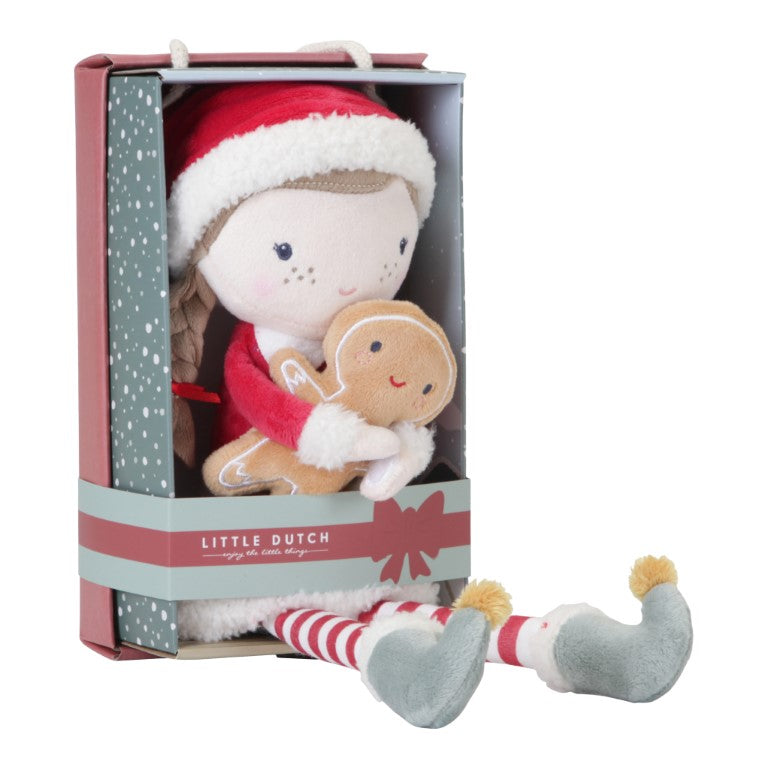 Kuschelpuppe X-Mas Rosa - Little Dutch