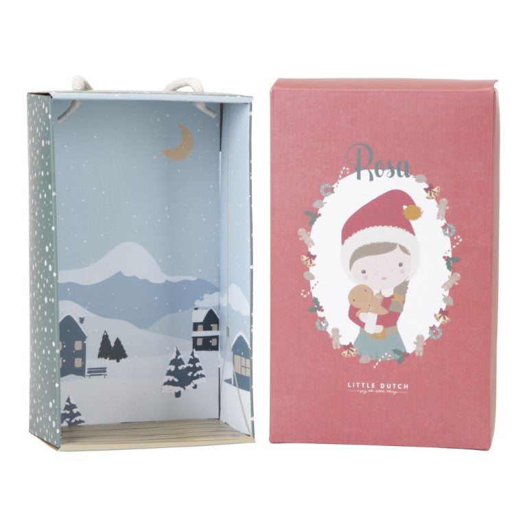 Kuschelpuppe X-Mas Rosa - Little Dutch