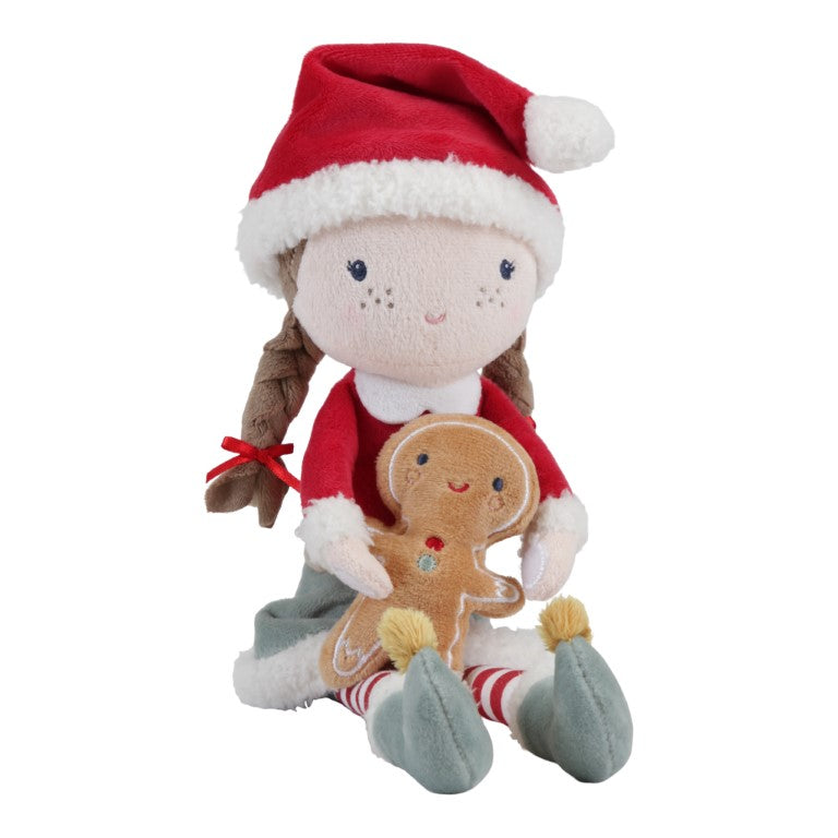 Kuschelpuppe X-Mas Rosa - Little Dutch