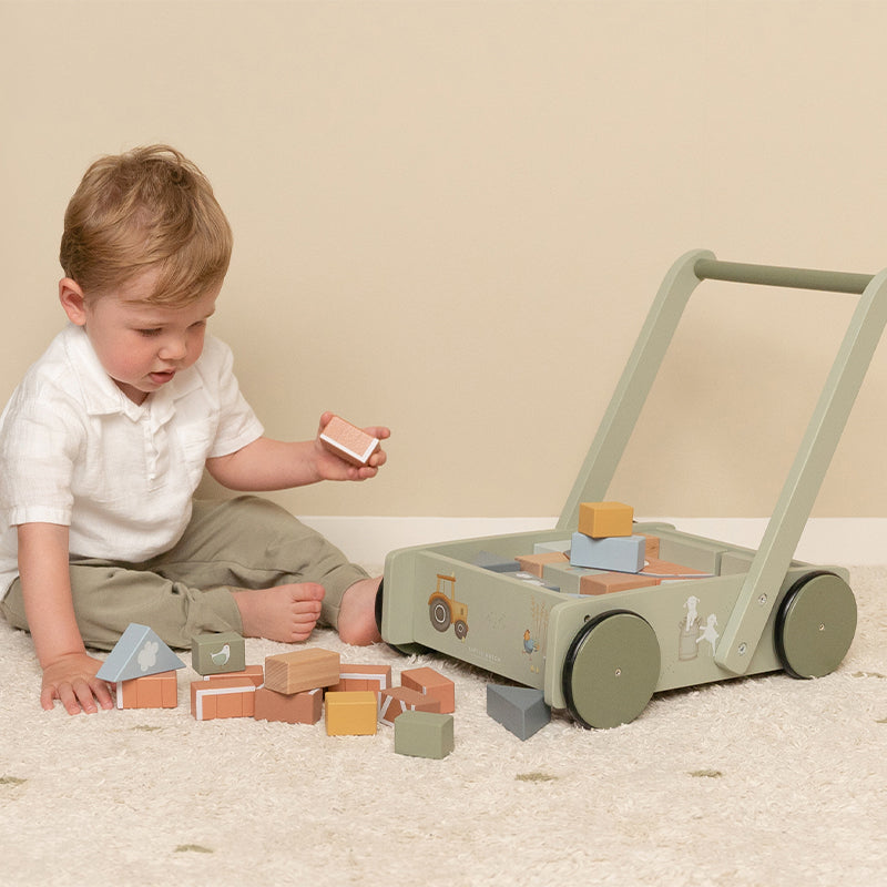 Wagen mit Bauklötzen - von little dutch