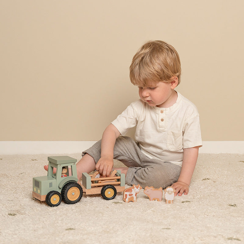 Traktor mit Anhänger Little Farm - little Dutch