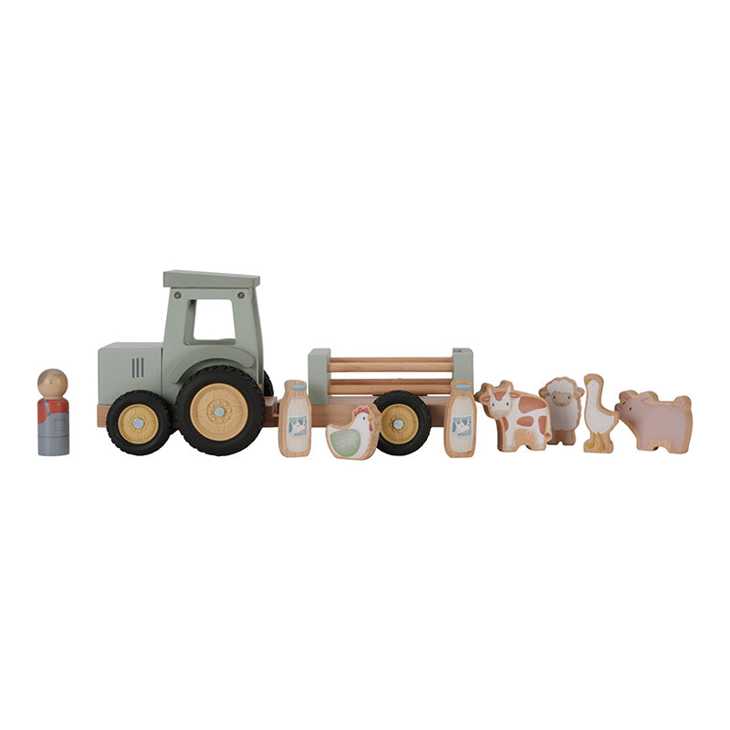Traktor mit Anhänger Little Farm - little Dutch