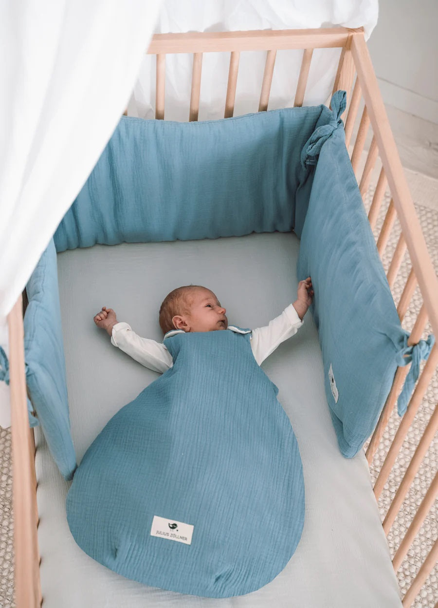 Muslin Babyschlafsack blau - von Julius Zöllner