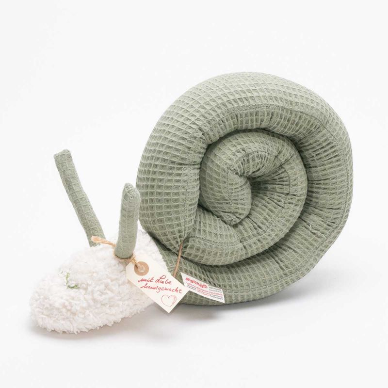 Tinéba Kuschelschnecke olive - Waffelpique