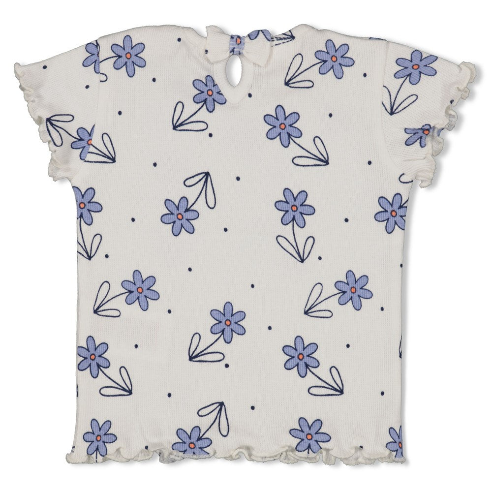 Geripptes T-Shirt AOP - Summer Denims